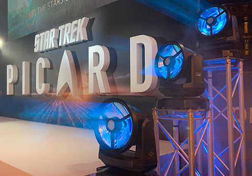 G-7 BeaSt lighting up the Star Trek Picard premiere in London.